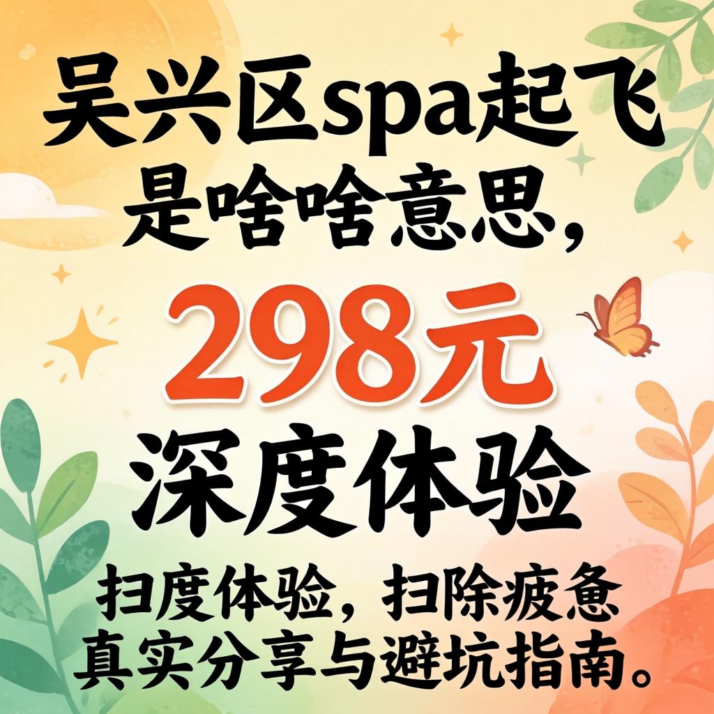 吴兴区spa起飞是啥意思？298元深度体验，扫除疲惫真实分享与避坑指南