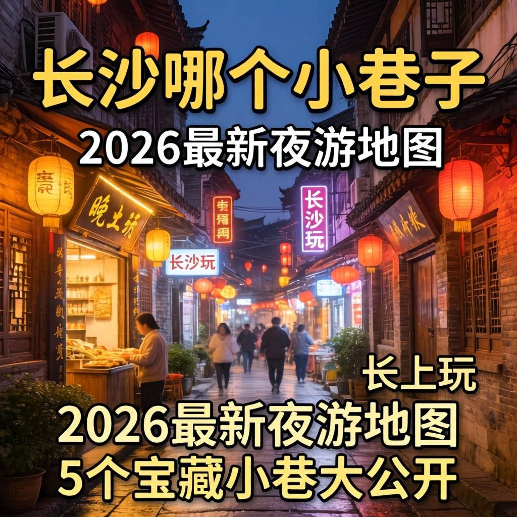 长沙哪个小巷子有晚上玩的？2026最新夜游地图，5个宝藏小巷大公开！