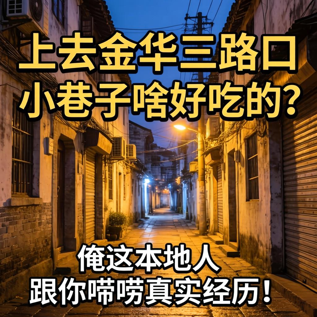 晚上去金华三路口小巷子有啥好吃的?俺这本地人跟你唠唠真实经历!