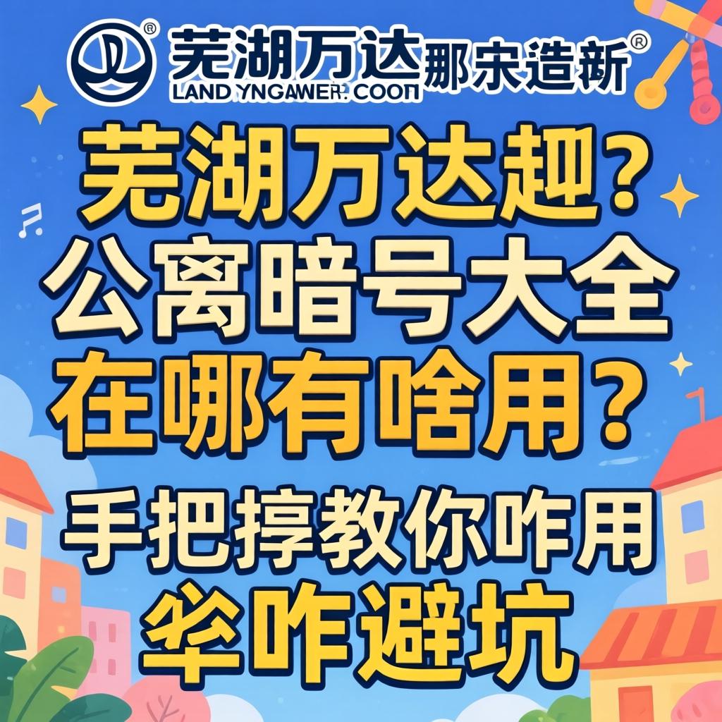 芜湖万达公寓暗号大全在哪有啥用？手把手教你咋用咋避坑