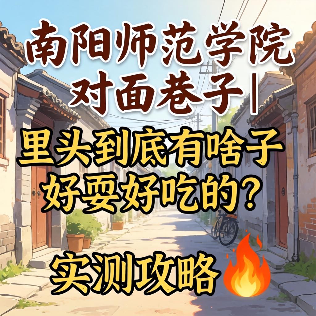 南阳师范学院对面巷子 | 里头到底有啥子好耍好吃的？实测攻略?