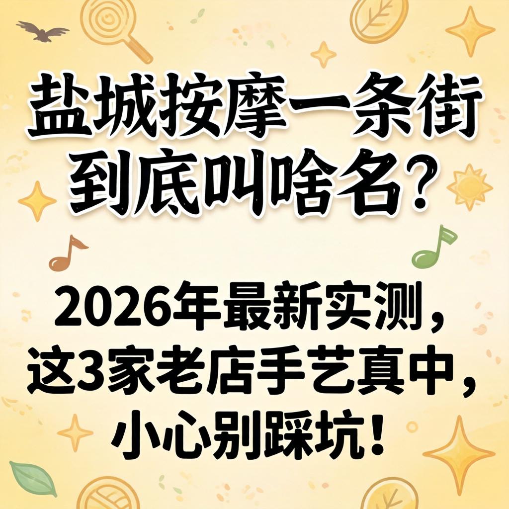 盐城按摩一条街到底叫啥名？2026年最新实测，这3家老店手艺真中，小心别踩坑！