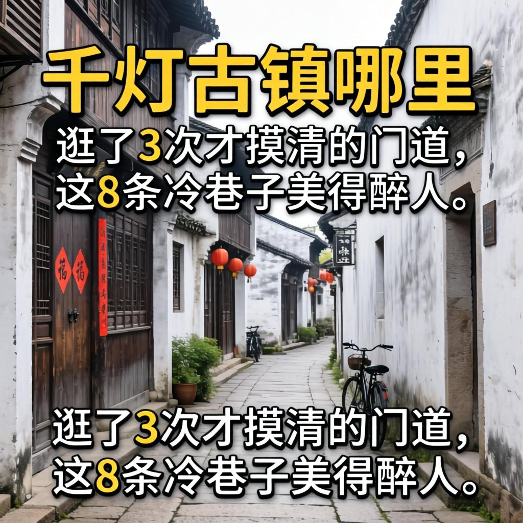 千灯古镇哪里有小巷子，逛了3次才摸清的门道，这8条冷巷子美得醉人！