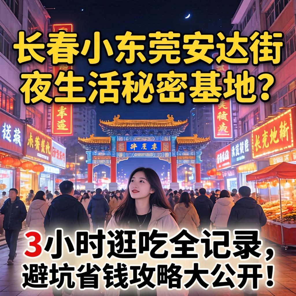 长春幼汉中安达街，夜生涯奥秘基地？3幼时游吃全纪录，避坑省钱攻略大公开！