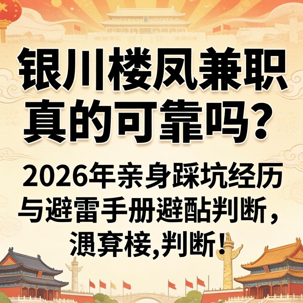 银川楼凤兼职真的可靠吗？2026年亲身踩坑经历与避雷手册
