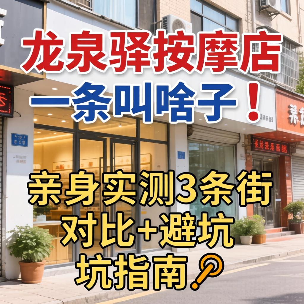 龙泉驿按摩店一条叫啥子｜亲身实测3条街对比+避坑指南?