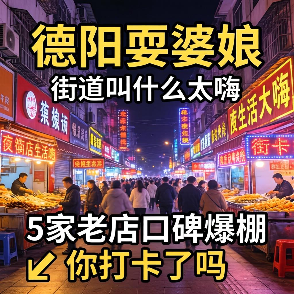 德阳耍婆娘的街道叫什么名字，这条街夜生活太嗨，5家老店口碑爆棚，你打卡了吗？