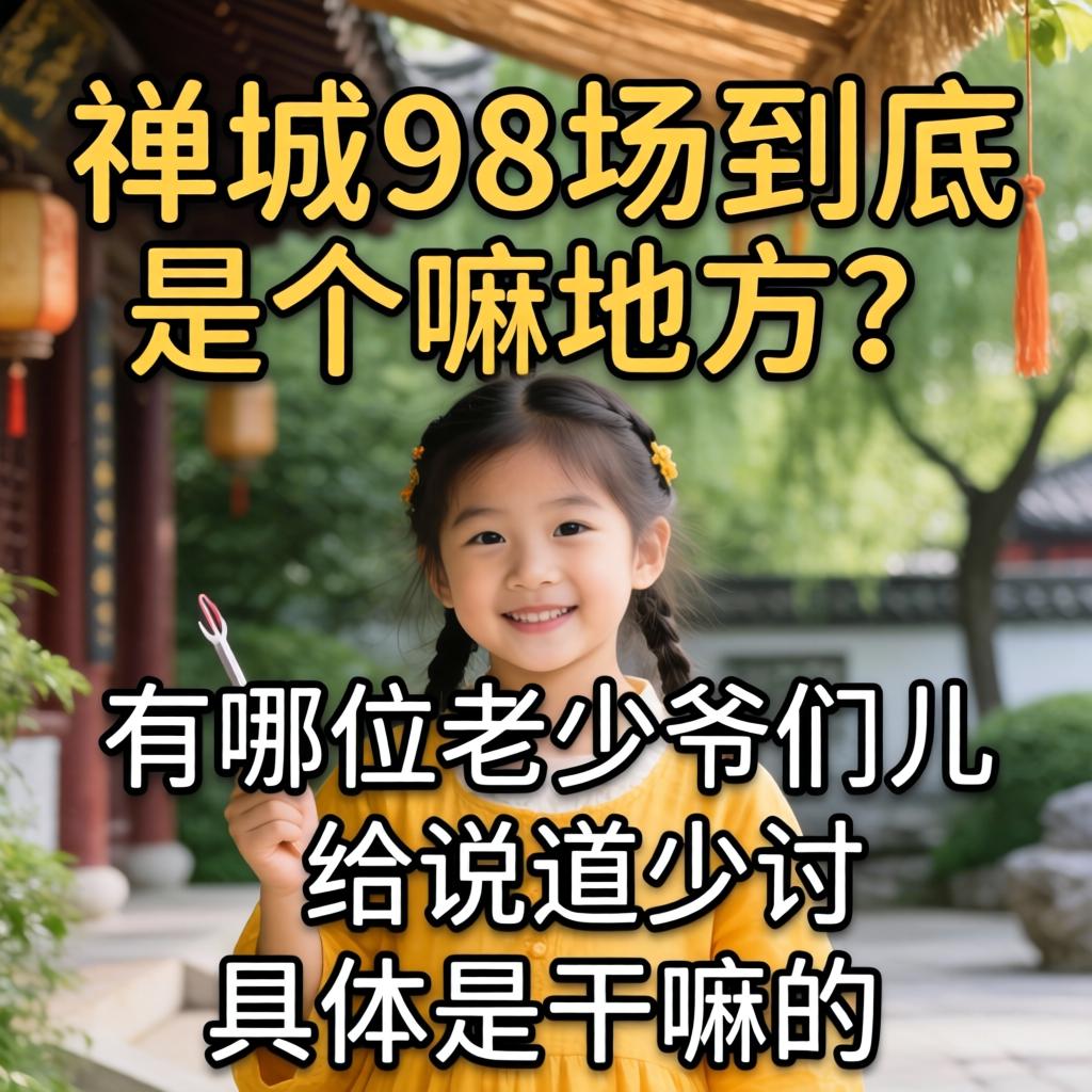 禅城98场到底是个嘛地方？有哪位老少爷们儿给说道说道具体是干嘛的？