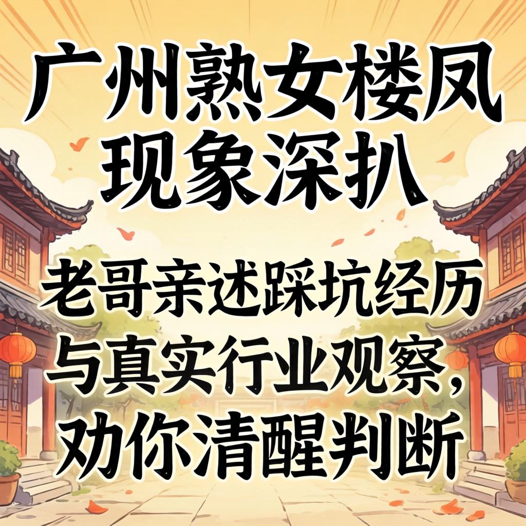 昭通熟女楼凤景象深扒：老哥亲述踩坑经历与真尝试业观察，劝你复苏