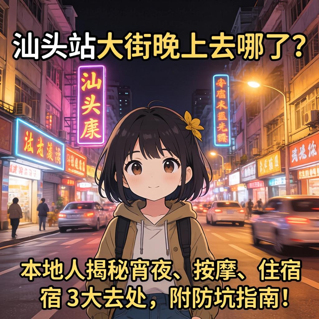 汕头站大街晚上去哪了？本地人揭秘宵夜、按摩、住宿3大去处，附防坑指南！