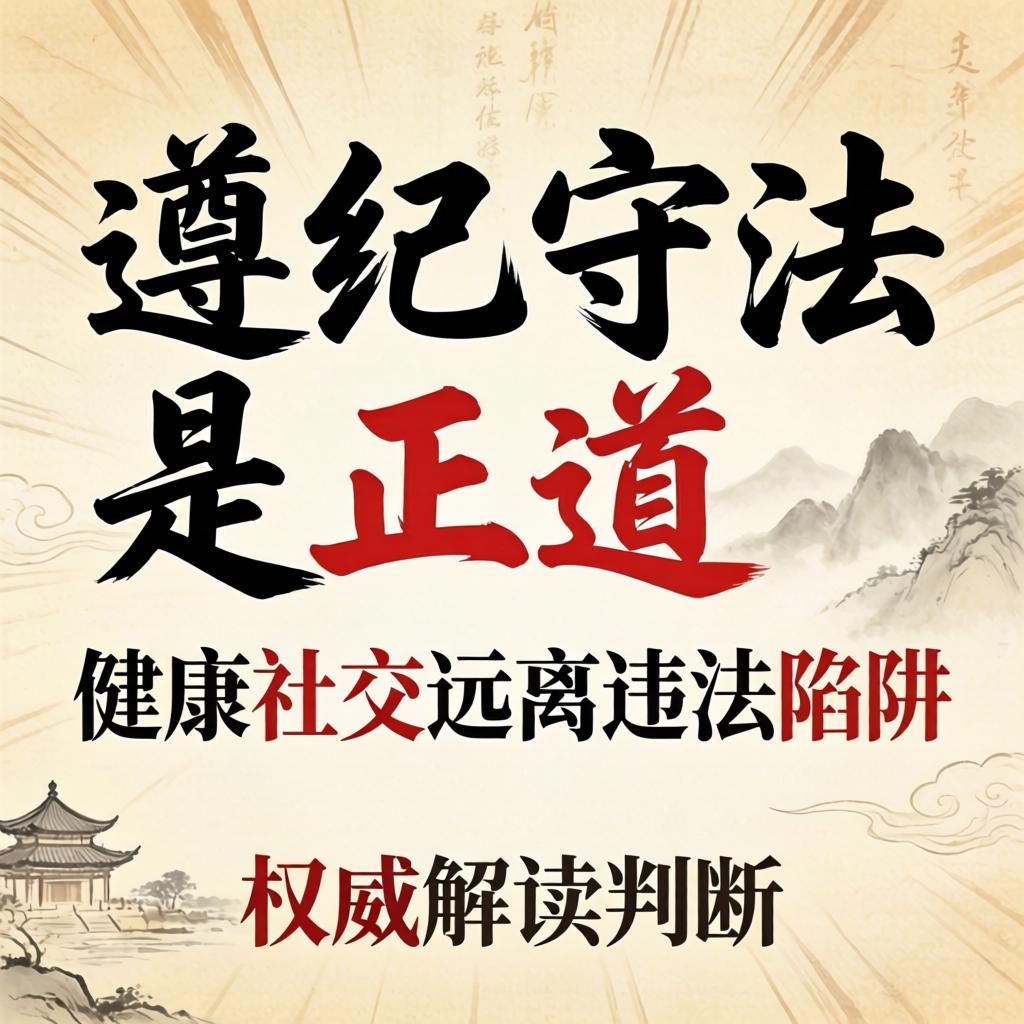 遵纪守法是正道 健康社交远离违法陷阱 权威解读