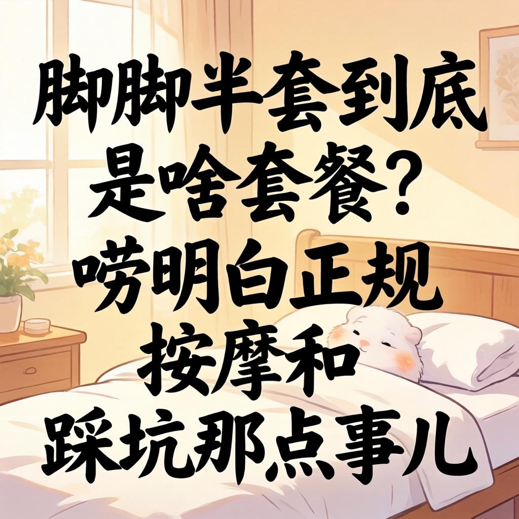 按脚半套到底是啥套餐？唠明白正规按摩和踩坑那点事儿