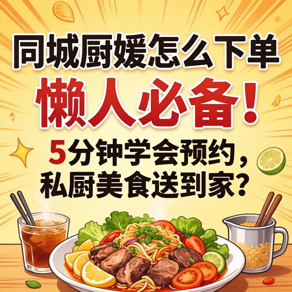 同城厨媛怎么下单，懒人必备！5分钟学会预约，私厨美食送到家？