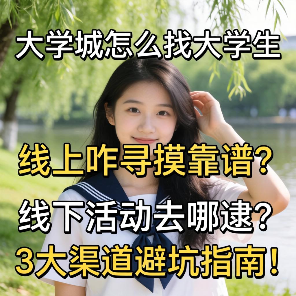 大学城怎么找大学生,线上咋寻摸靠谱？线下活动去哪逮？3大渠路避坑指南！