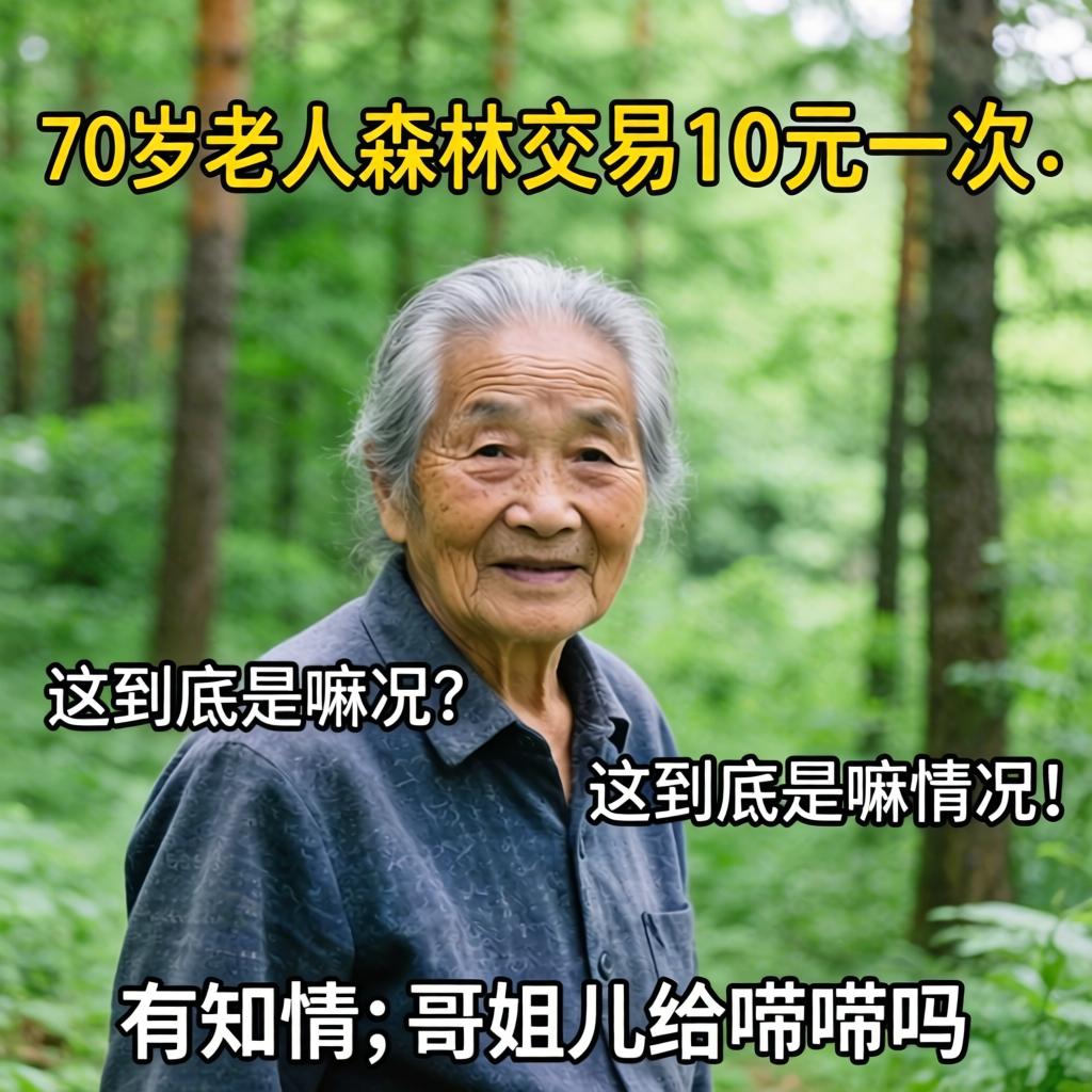 70岁老人森林交易10元一次，这到底是嘛情况？有知情的哥姐儿给唠唠吗？