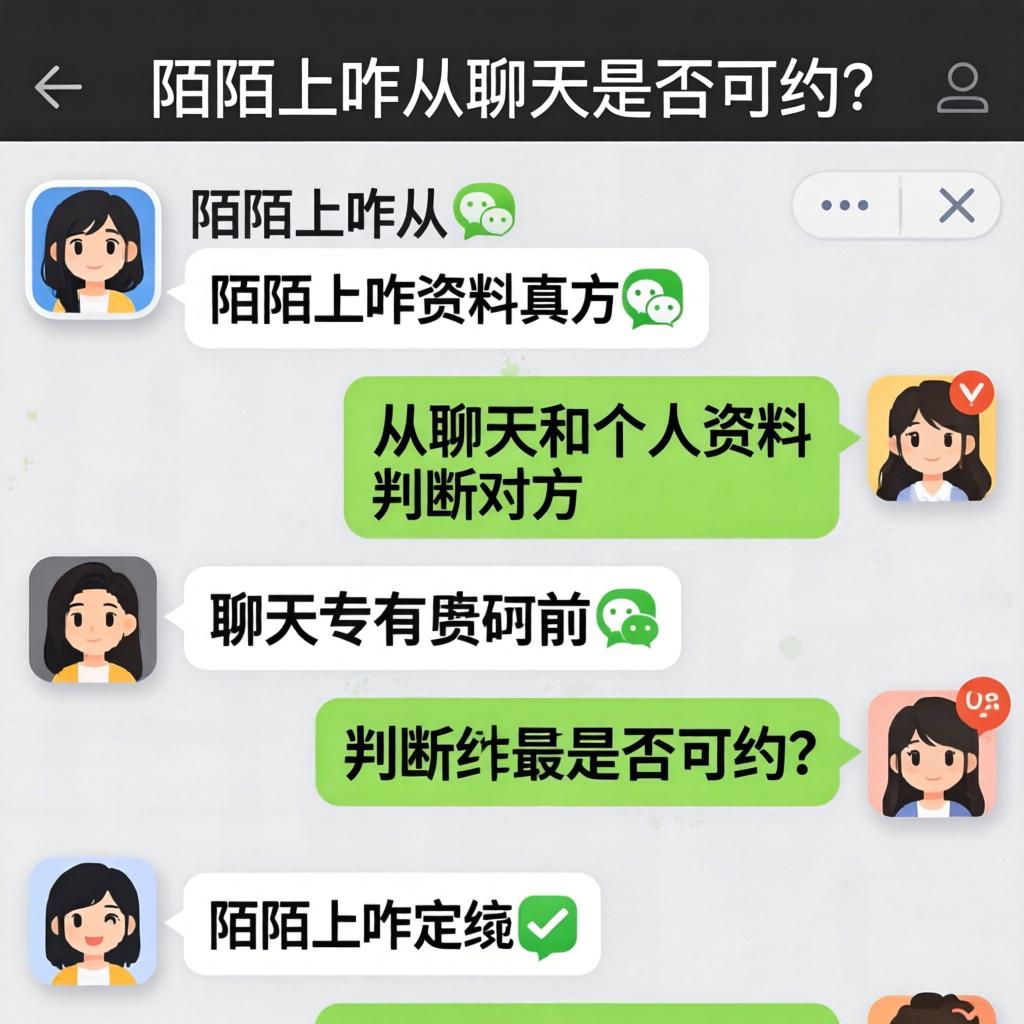 陌陌上咋从谈天和幼我资料判断对方是否可约？