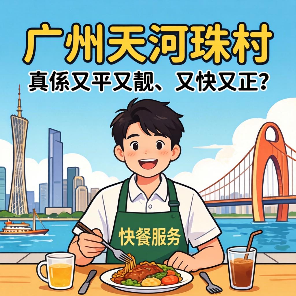 广州天河珠村嘅快餐服务，真係又平又靓、又快又正？