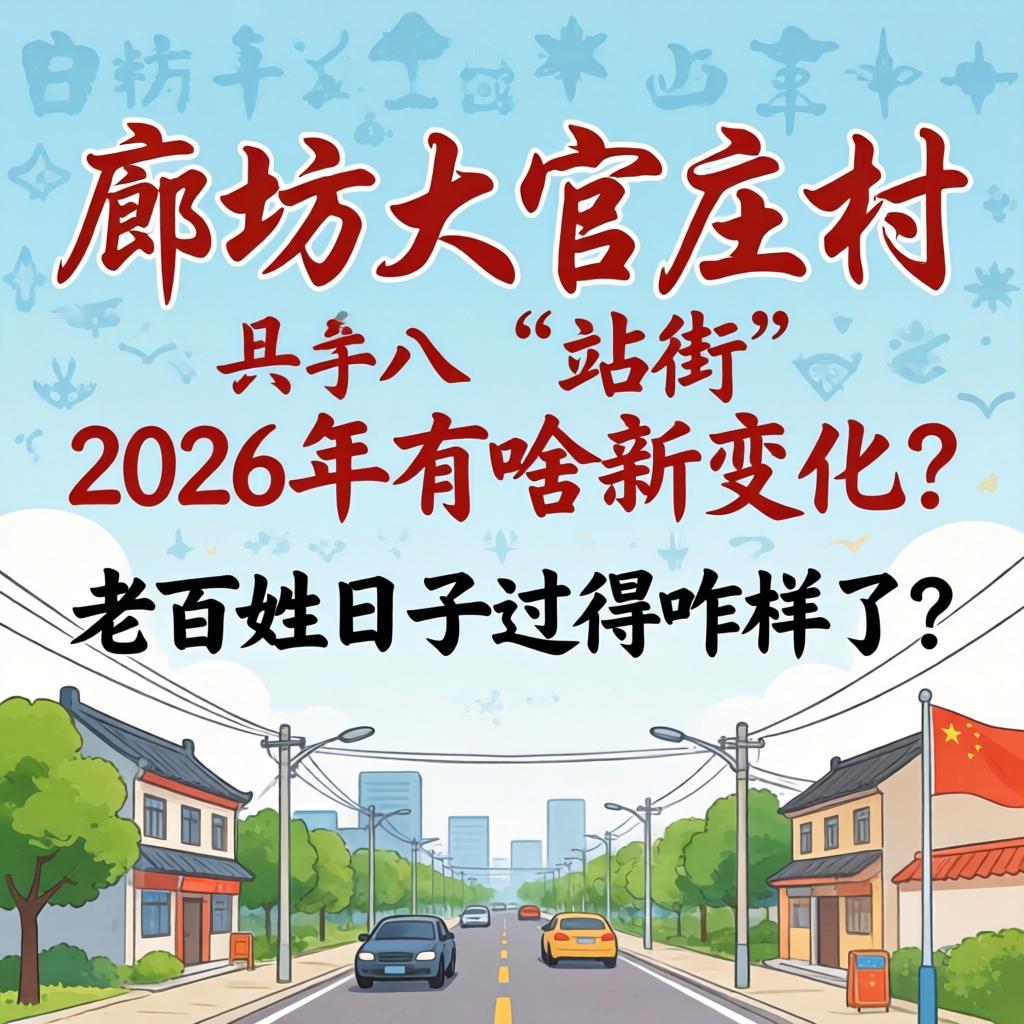 廊坊大官庄村“站街”2026年有啥新变化?老百姓日子过得咋样了?