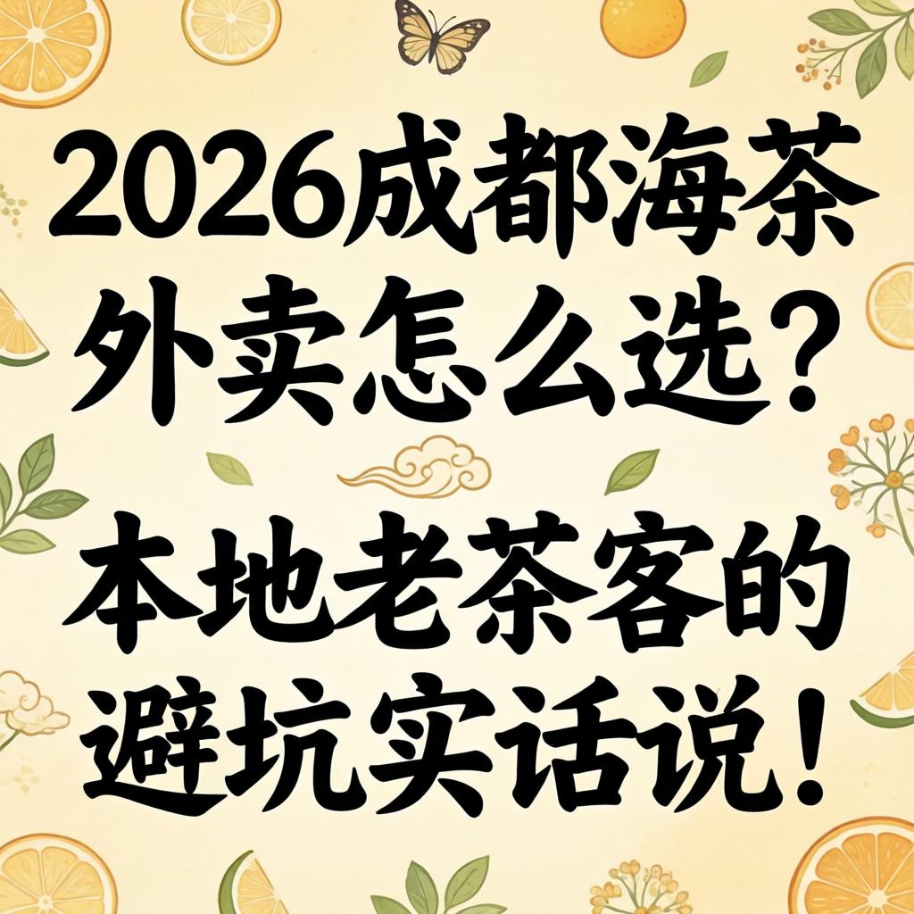 2026成都海茶外卖怎么选?本地老茶客的避坑实话说!