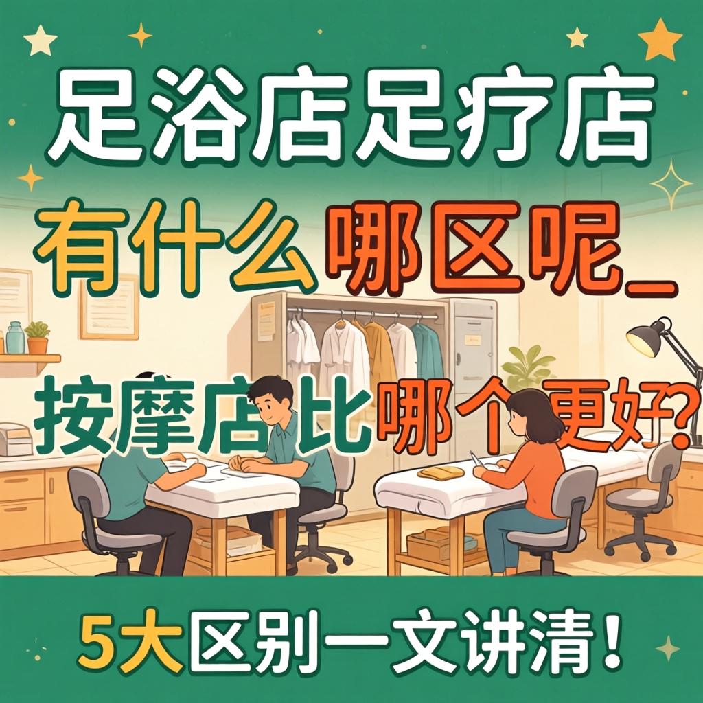 足浴店和足疗店有什么区别呢_和按摩店比哪个更好？5大区别一文讲清！