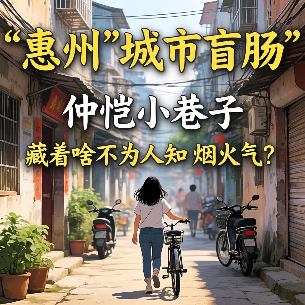 惠州的“城市盲肠”仲恺小巷子，藏着啥不为人知的烟火气？