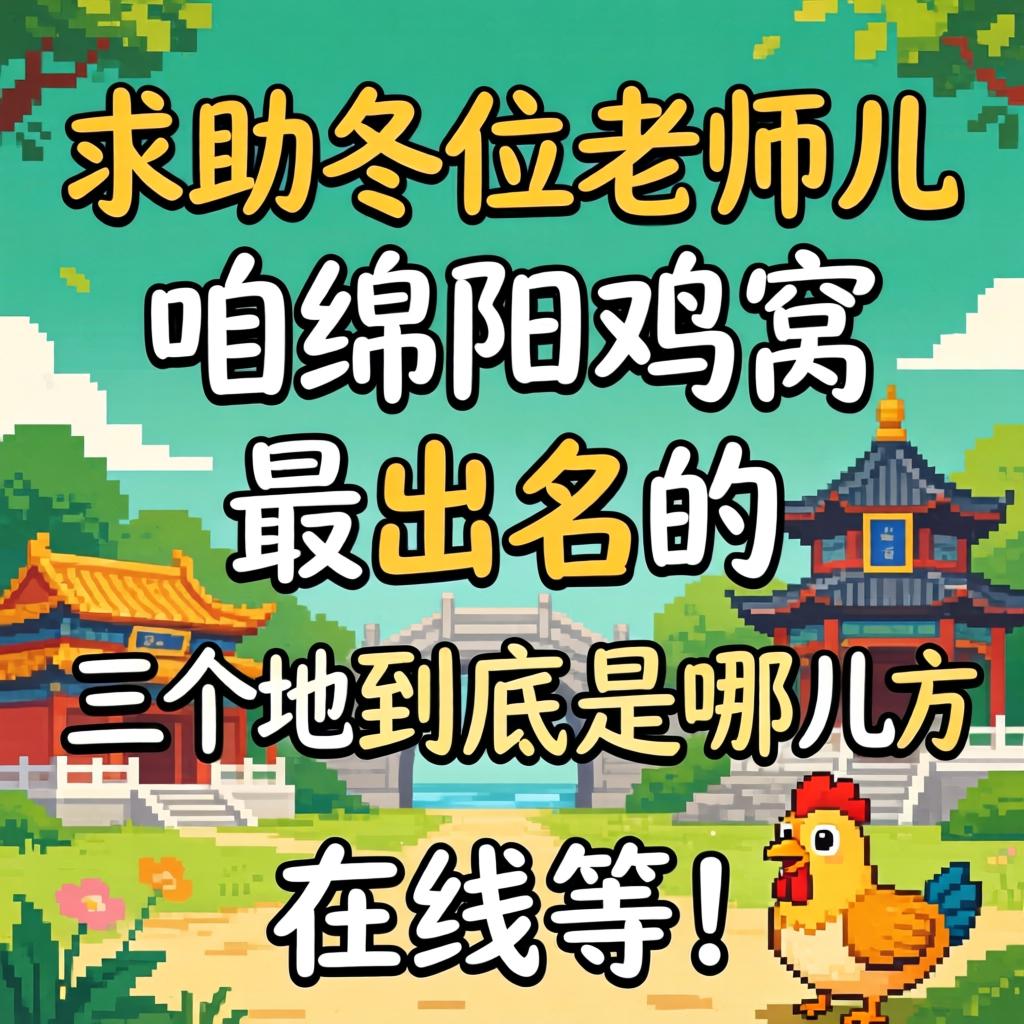 求助各位老师儿，咱绵阳鸡窝最出名的三个地方到底是哪儿？在线等！