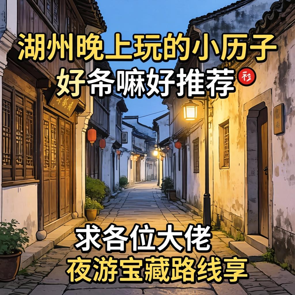 湖州晚上玩的小巷子有嘛好推荐的？求各位大佬分享下夜游宝藏路线！