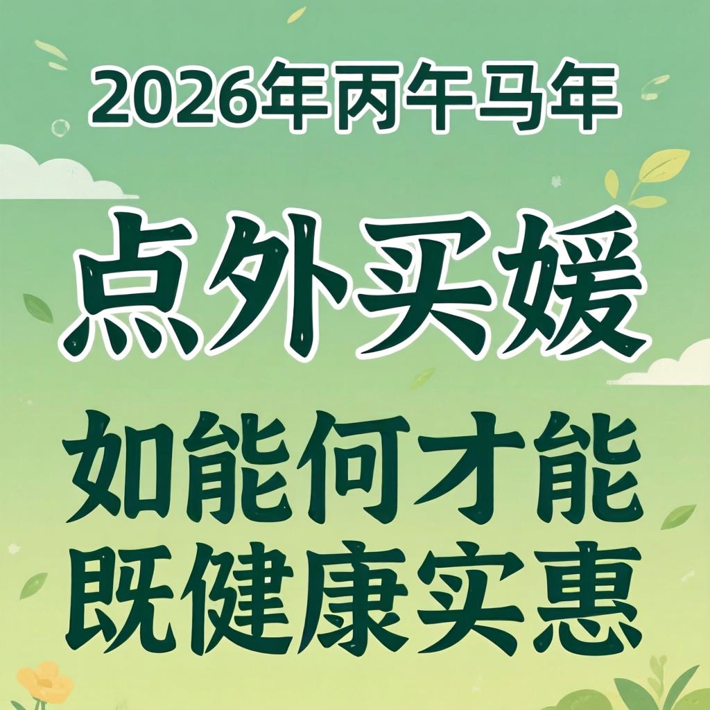 在2026年丙午马年,如何点外买媛才能既健康又实惠?