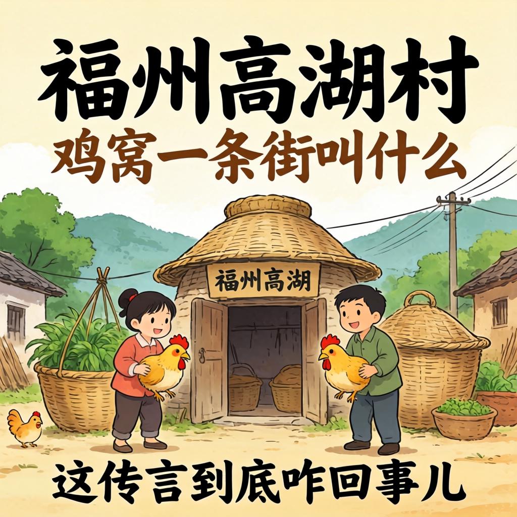 福州高湖村鸡窝一条街叫什么名字？这传言到底咋回事儿？