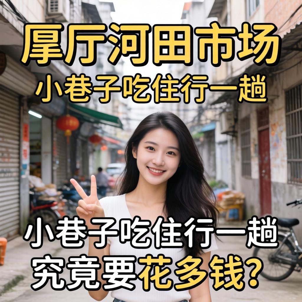 在厚街河田市场小巷子吃住行一趟，究竟要花多少钱？