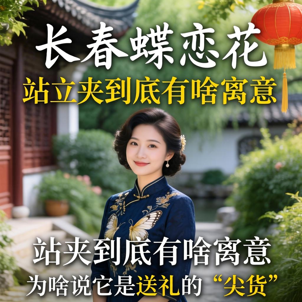 长春蝶恋花站立夹到底有啥寓意，为啥说它是送礼的“尖货”？