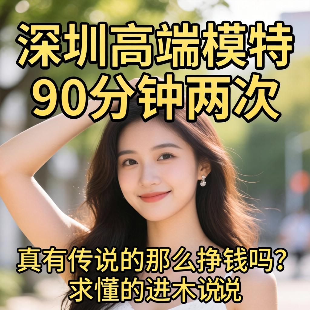 深圳高端模特90分钟两次，这行真有传说的那么挣钱吗？求懂的进来说说