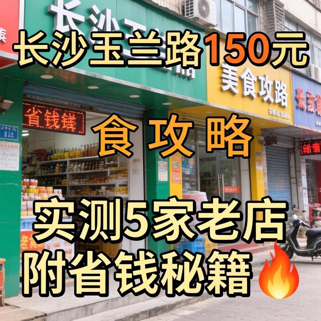 长沙玉兰路150元美食攻略实测5家老店附省钱秘籍?