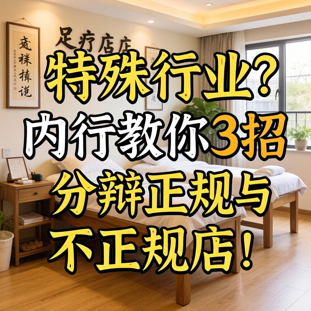 足疗店有特殊行业吗?内行教你3招分辨正规与不正规店!
