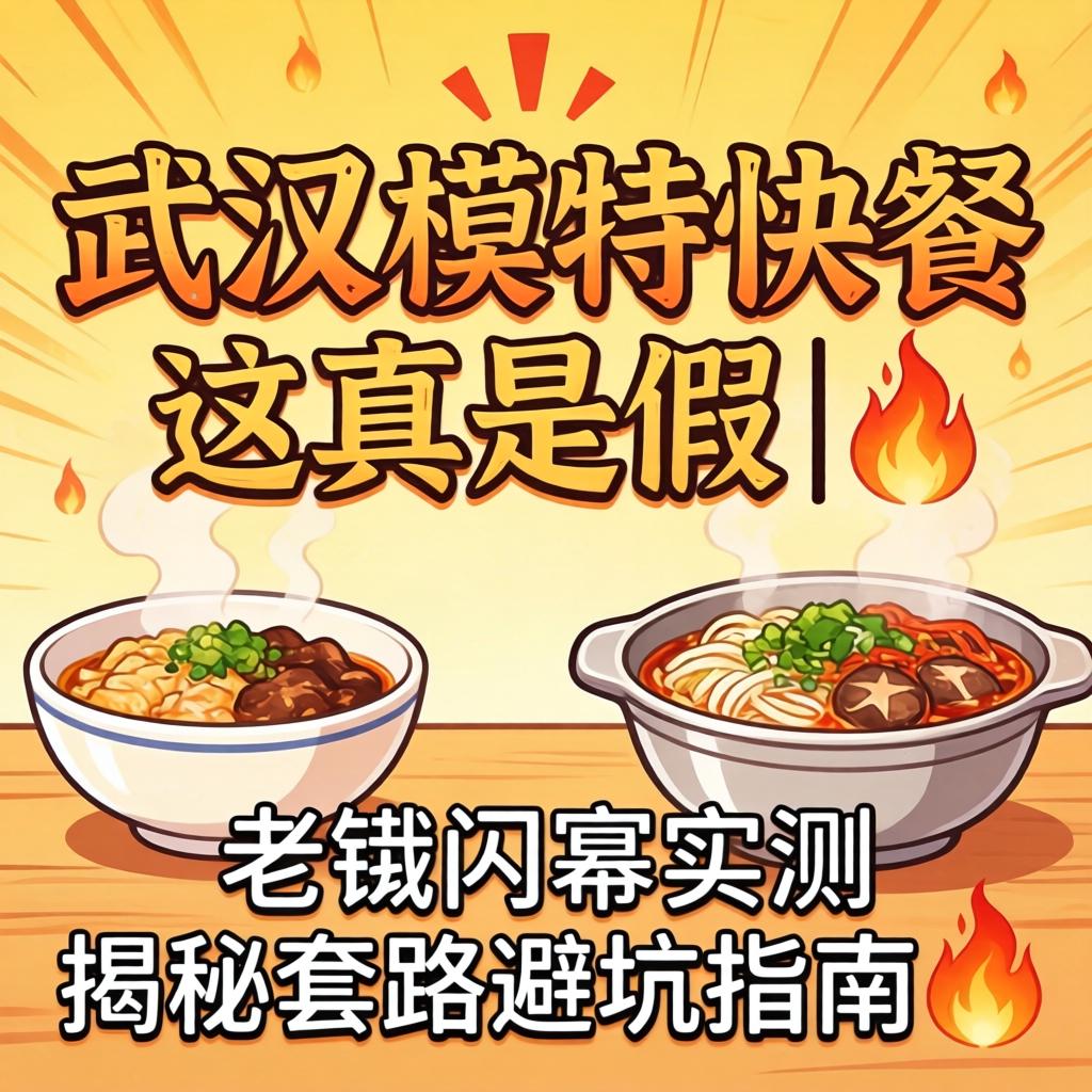 武汉模特快餐是真是假 | 老铁黑幕实测，揭秘套路避坑指南?