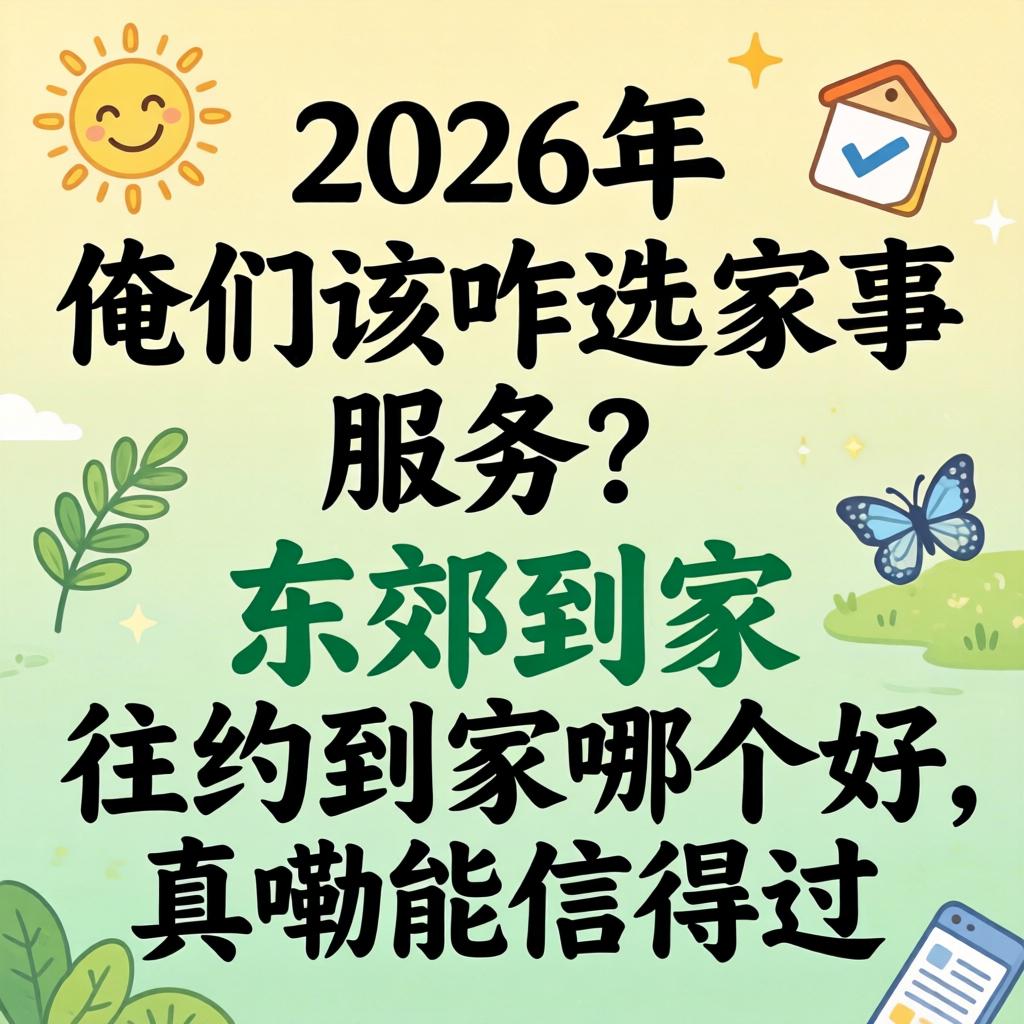 在2026年，俺们该咋选家政服务？东郊到家和往约到家哪个好，真嘞能信得过？