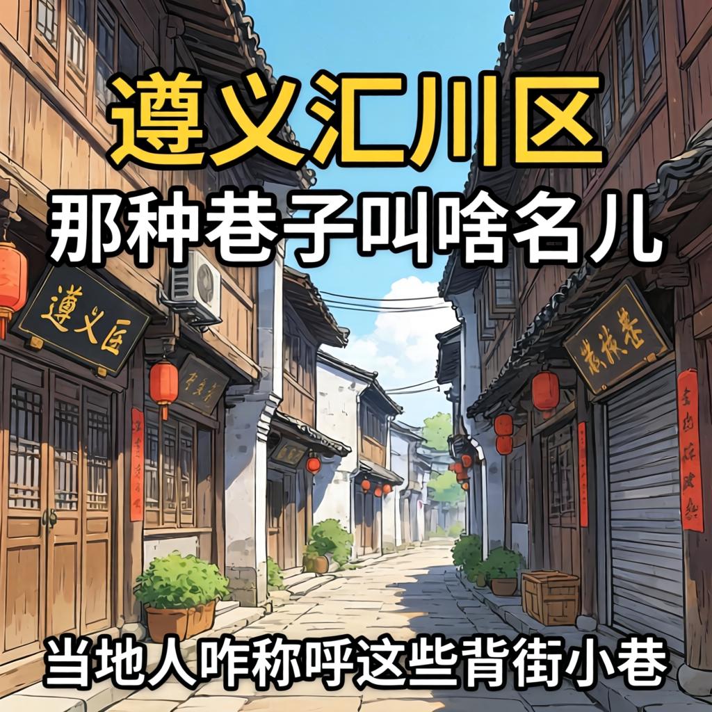 遵义汇川区那种巷子叫啥名儿？当地人咋称呼这些背街小巷？