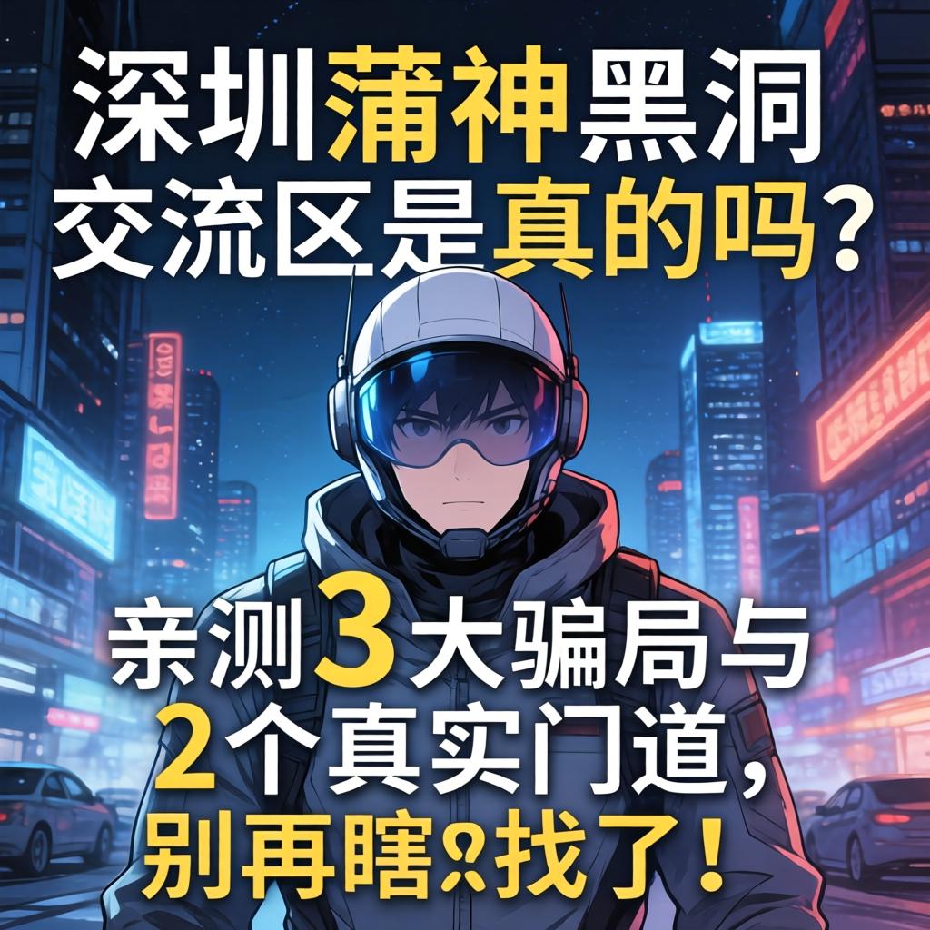 深圳蒲神黑洞交流区是真的吗？亲测3大骗局与2个真实门道，别再瞎找了！