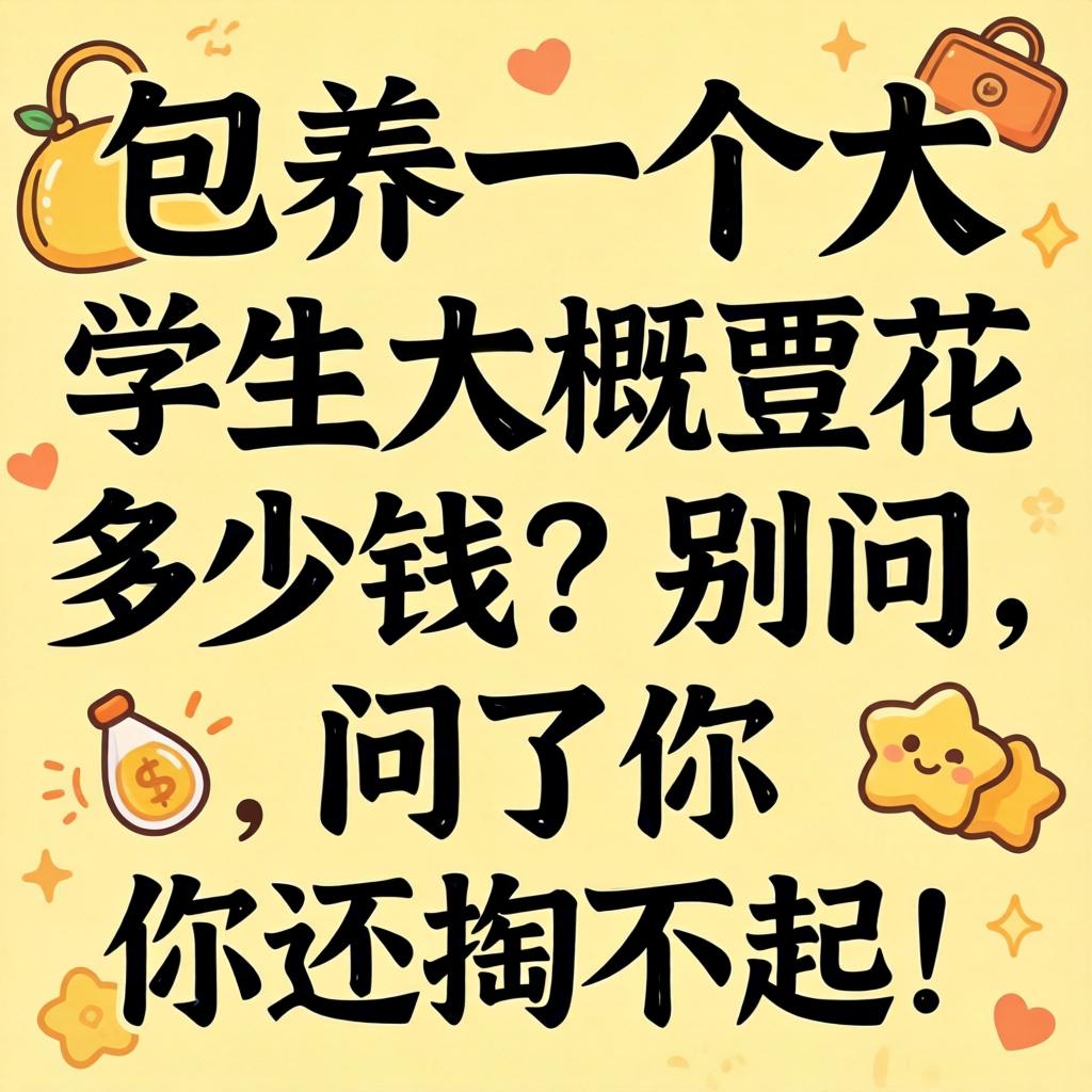 包养一个大学生或许要花几多钱？别问，问了你也掏不起！