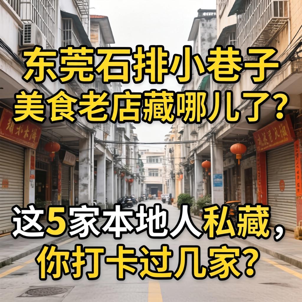 东莞石排小巷子，，，美食老店藏哪儿了？？？这5家外地人私藏，，，你打卡过几家？？？