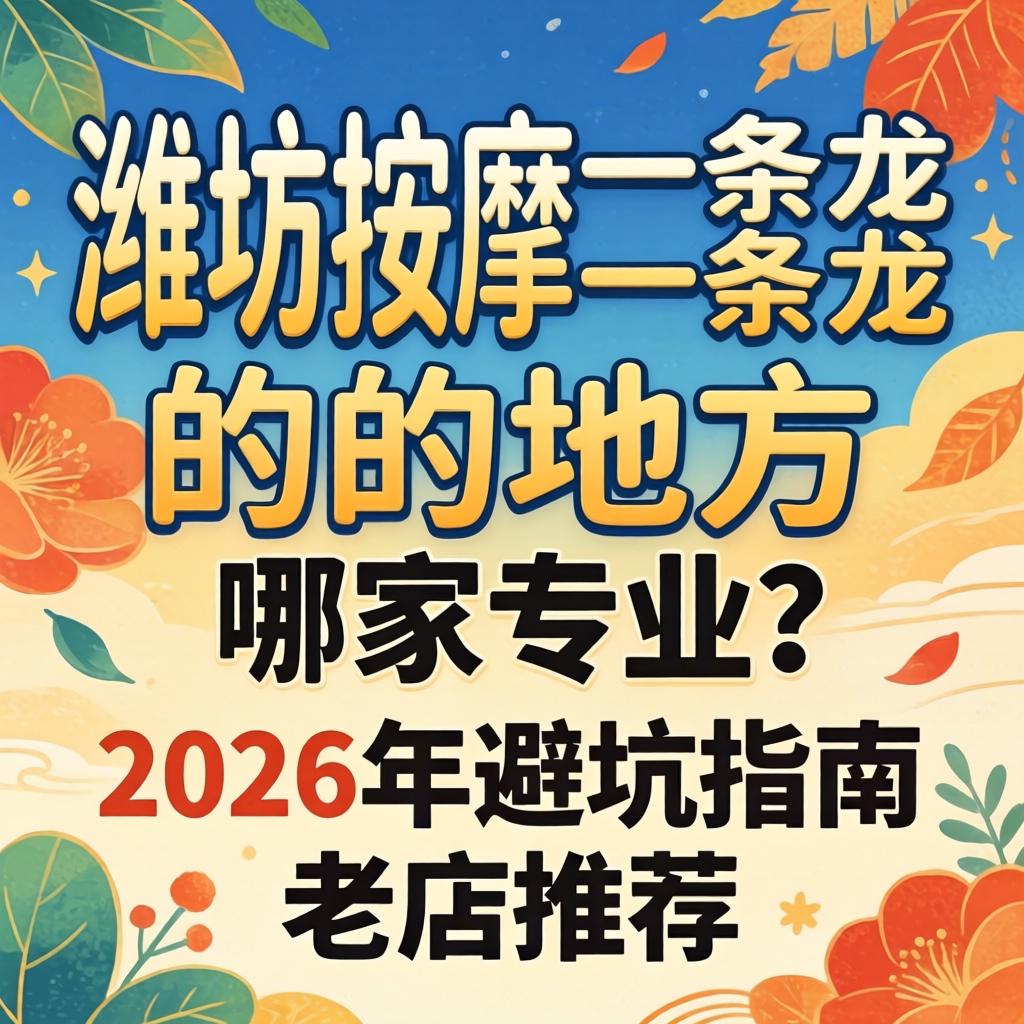 潍坊按摩一条龙的地方哪家专业？2026年避坑指南与老店推荐