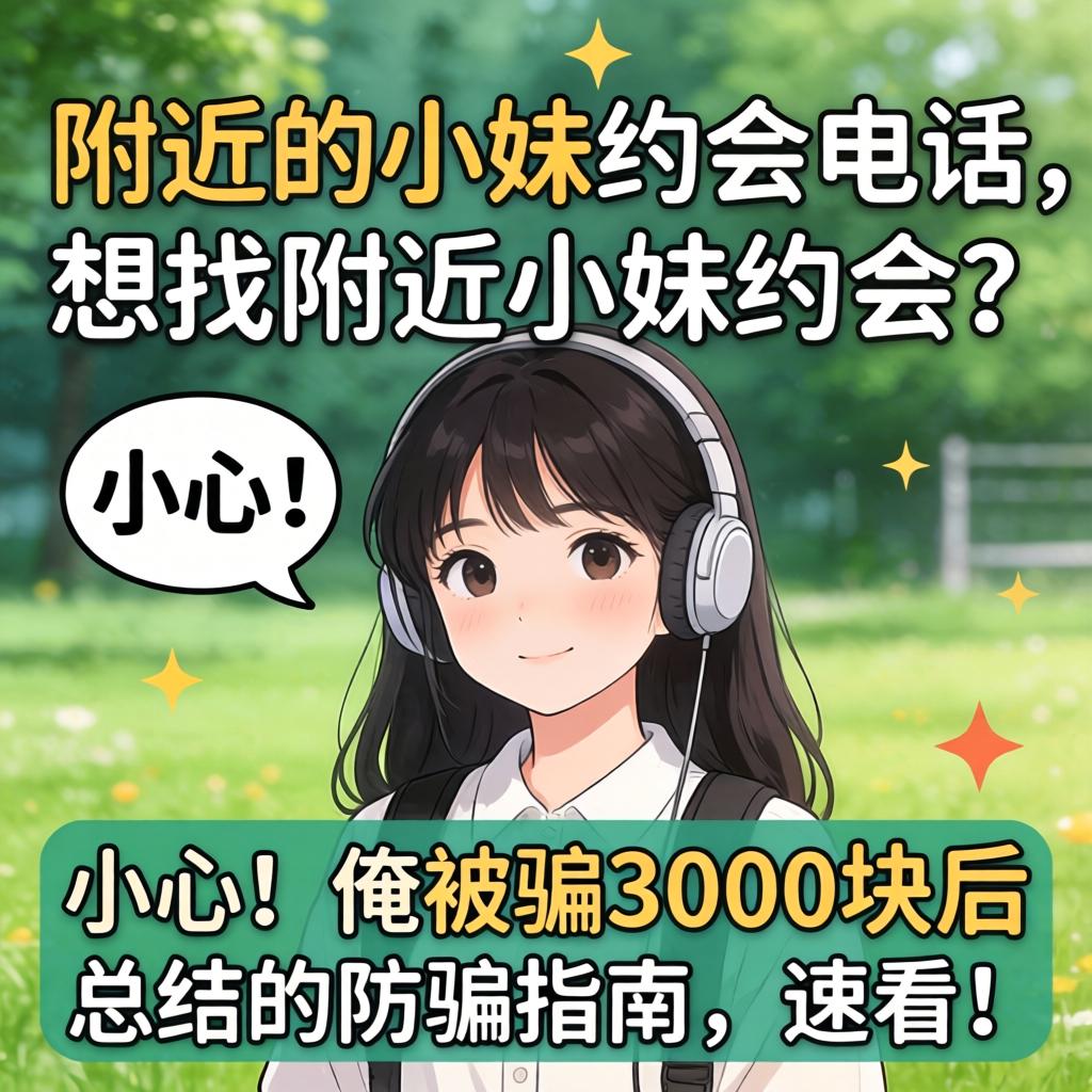 附近的小妹约会电话，想找附近小妹约会？小心！俺被骗3000块后总结的防骗指南，速看！