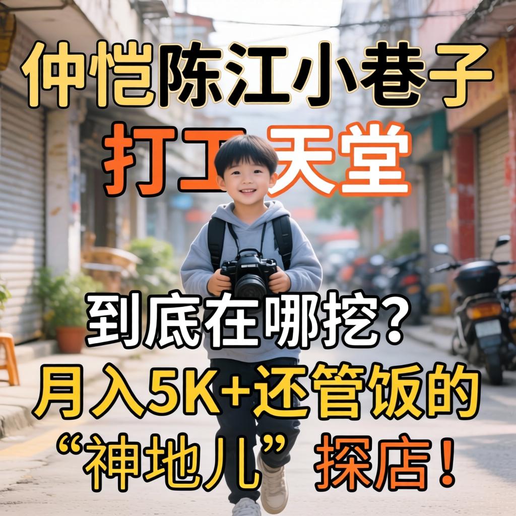 仲恺陈江小巷子打工的天堂，到底在哪挖？月入5K+还管饭的“神地儿”探店！