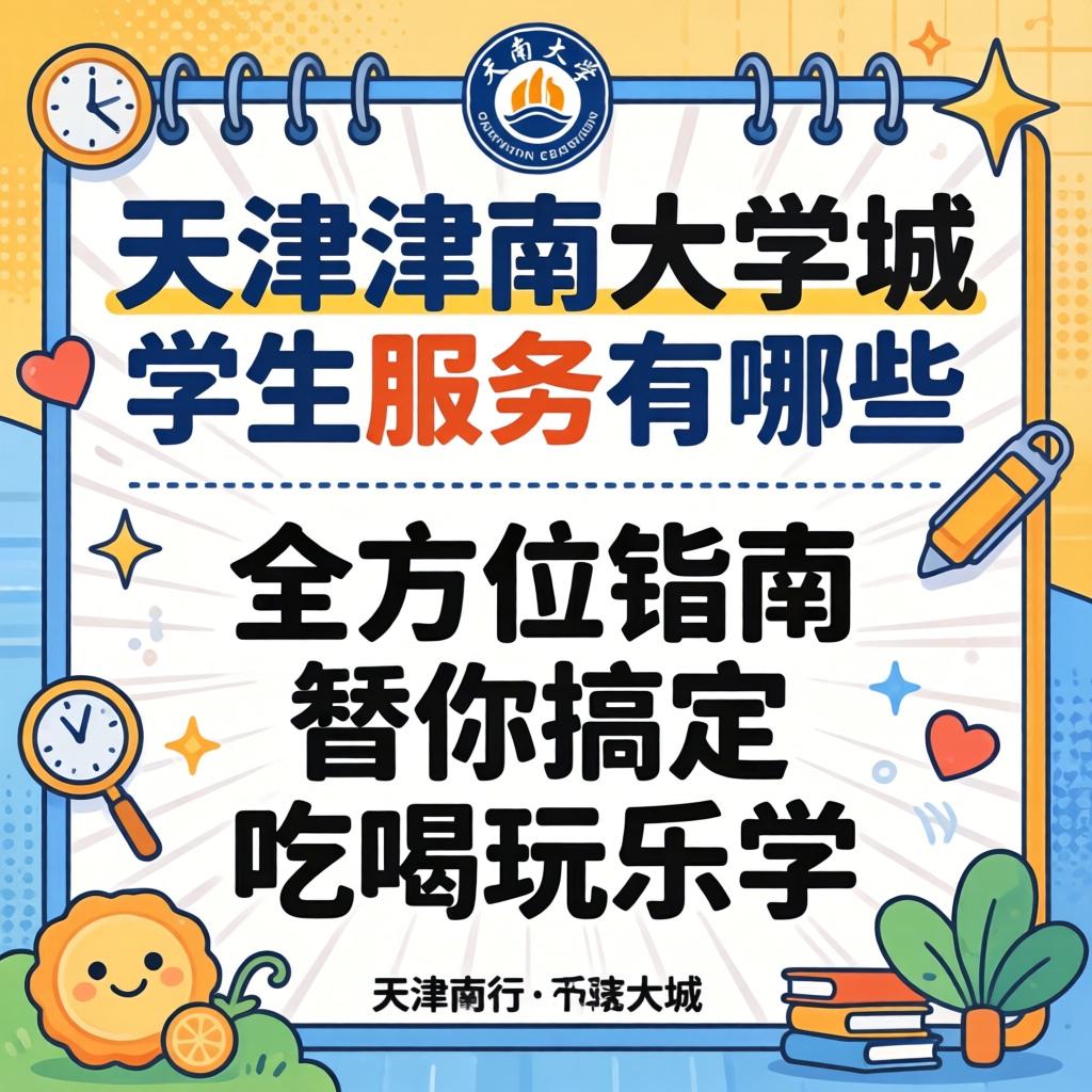 天津津南大学城学生服务有哪些？全方位指南帮你搞定吃喝玩乐学