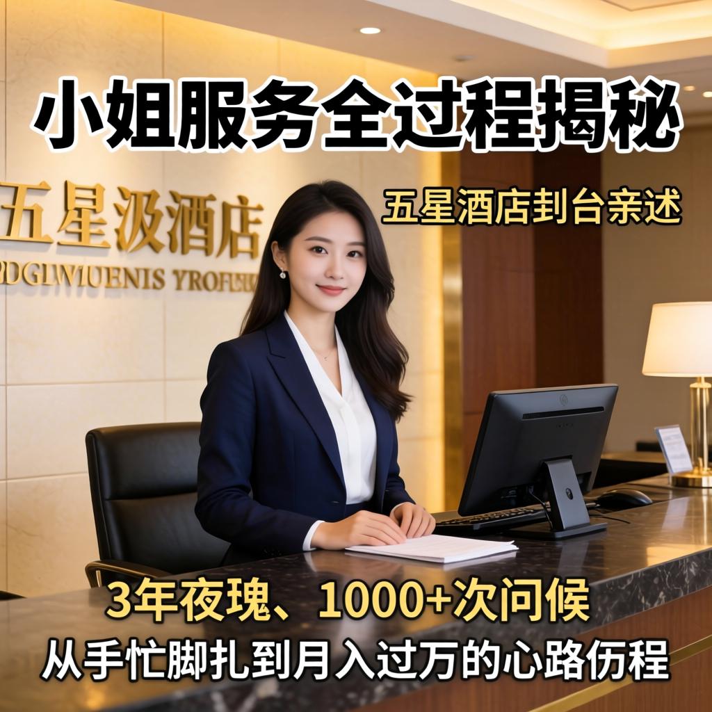 小姐服务全过程揭秘，五星级酒店前台亲述：3年夜班、1000+次问候，从手忙脚乱到月入过万的心路历程