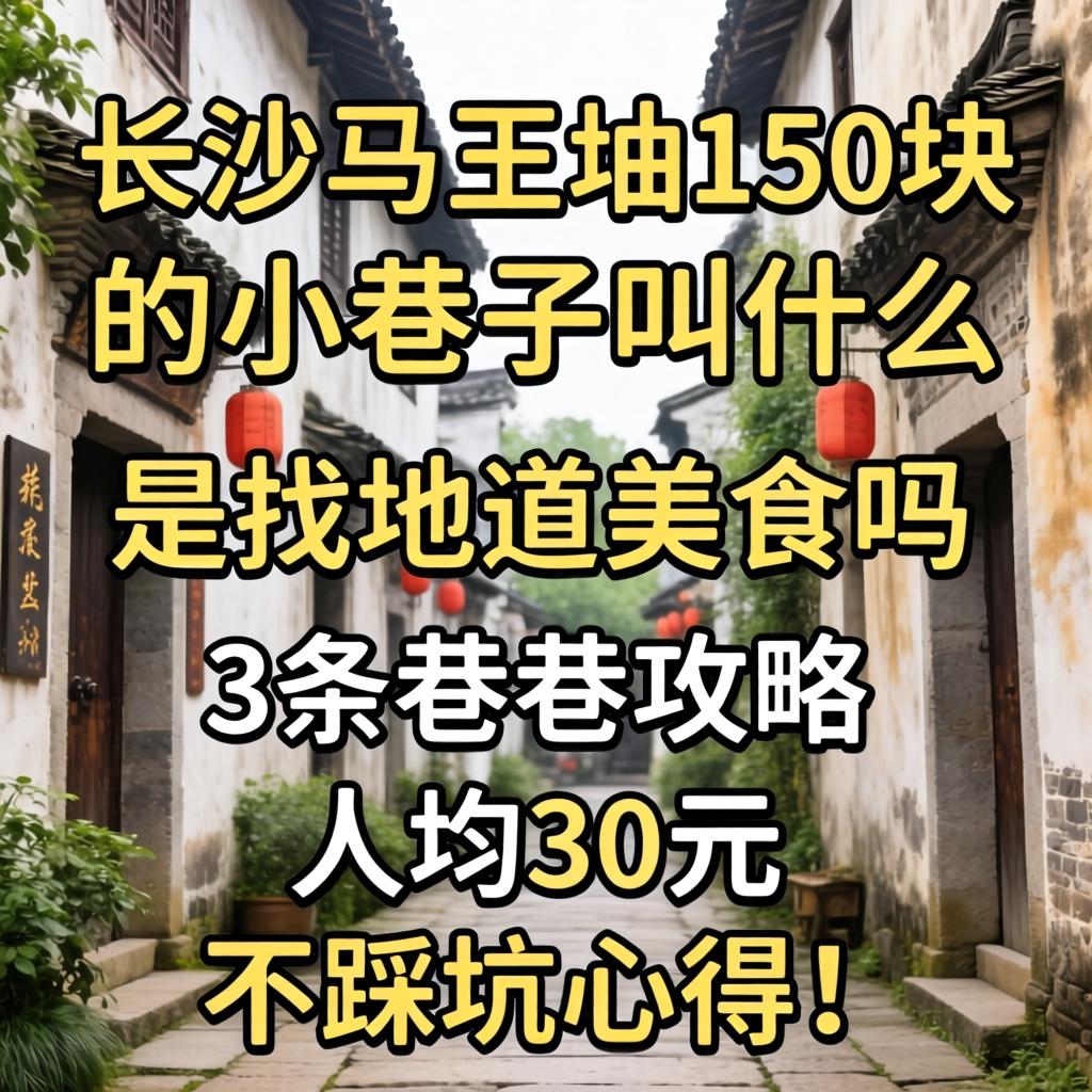 长沙马王堆150块的小巷子叫什么,是找隧道美食吗？？？3条巷子攻略、人均30元不踩坑心得！