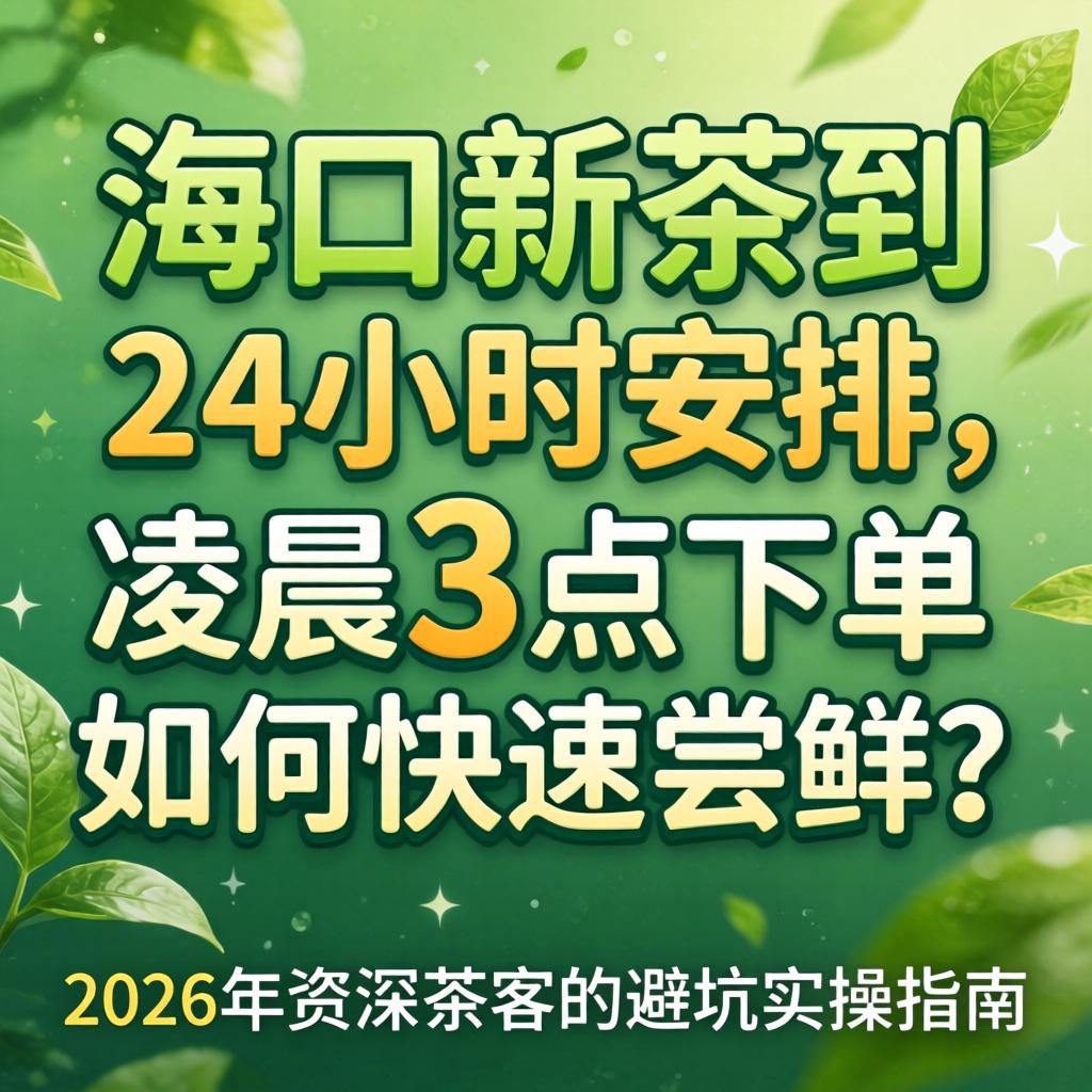 ？谛虏璧24幼时铺排,凌晨3点下单若何急剧尝鲜？2026年资深茶客的避坑实操指南
