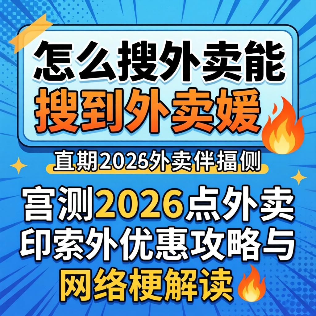 怎么搜外卖能搜到外卖媛 实测2026点外卖优惠攻略与网络梗解读?