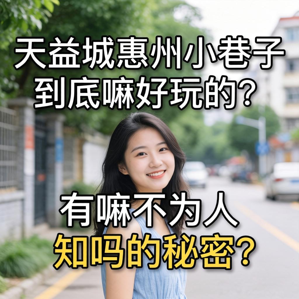 天益城惠州小巷子到底嘛好玩的？有嘛不为人知的秘密吗？