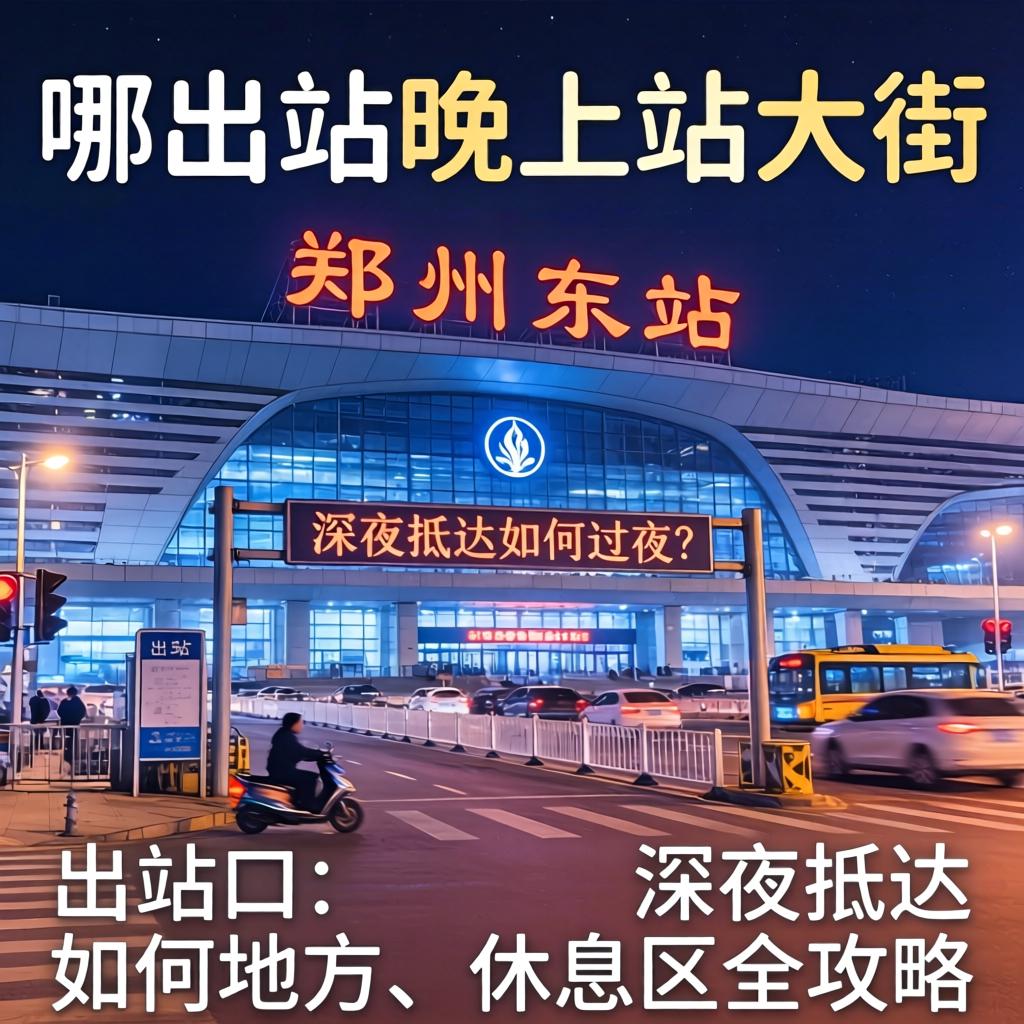 郑州东站晚上站大街的地方在哪，深夜抵达如何过夜？出站口、休息区全攻略